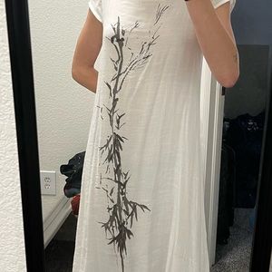 White Flowy summer dress